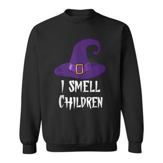 I Smell Children Funny Witch Hat Halloween For Women Sweatshirt - Seseable