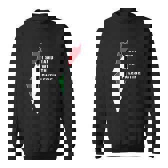 I Stand With Palestine Palestine Will Be Free Gift Graphic Design Printed Casual Daily Basic Sweatshirt - Thegiftio