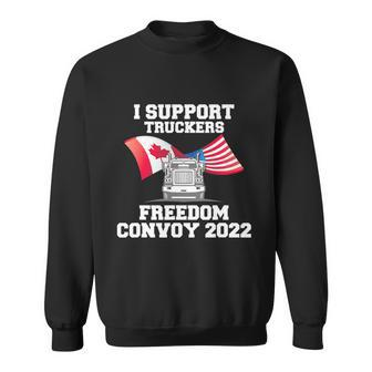 I Support Truckers Freedom Convoy 2022 Trucker Gift Design Tshirt Sweatshirt - Monsterry