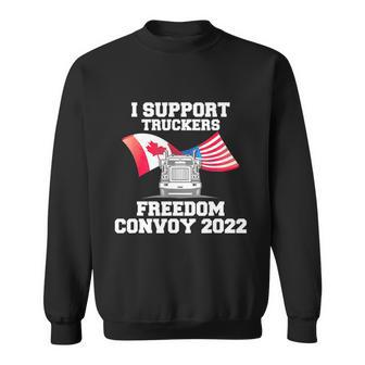 I Support Truckers Freedom Convoy V3 Sweatshirt - Monsterry