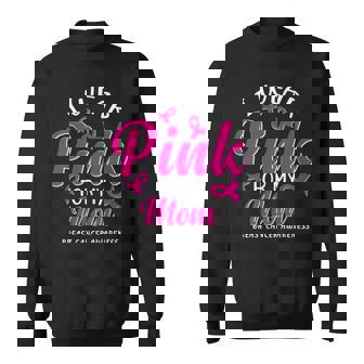 I Wear Pink For My Grandma Ribbon Family Love Mom Sweatshirt - Thegiftio UK