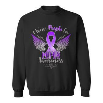 I Wear Purple For Lupus Awareness Sweatshirt - Monsterry