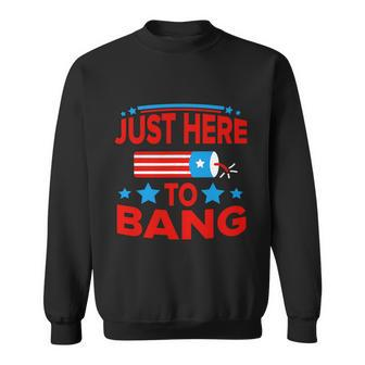 I_M Just Here To Bang Funny 4Th July American Flag Clothes Sweatshirt - Monsterry UK