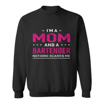 Im A Mom And Bartender Cool Gift For Mother Funny Gift Graphic Design Printed Casual Daily Basic Sweatshirt - Thegiftio UK