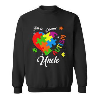 Im A Proud Autism Uncle Autism Awareness Matching Family Tshirt Sweatshirt - Monsterry