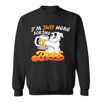 Im Just Here For The Boos Fun Halloween Sweatshirt - Thegiftio UK