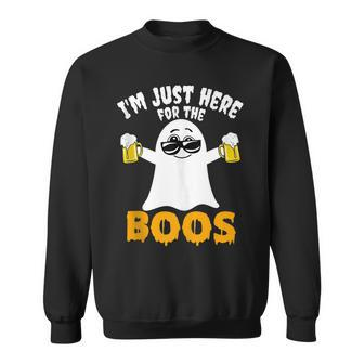 Im Just Here For The Boos Funny Halloween Costume Sweatshirt - Thegiftio UK