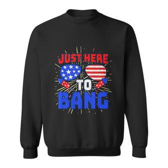 Im Just Here To Bang 4Th Of July Fireworks Fourth Of July Sweatshirt - Monsterry UK