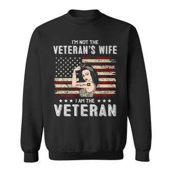 Im Not The Veteran Wife I Am Veteran Sweater Custom Female Veteran Gift For Veteran Wife Sweatshirt - Thegiftio UK