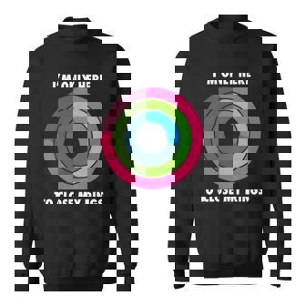Im Only Here To Close My Rings Sweatshirt - Monsterry