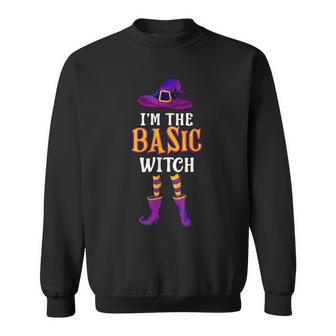 Im The Basic Witch Halloween Costume Family Women Matching Sweatshirt - Seseable