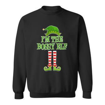 Im The Bossy Elf Matching Family Christmas Tshirt Sweatshirt - Monsterry