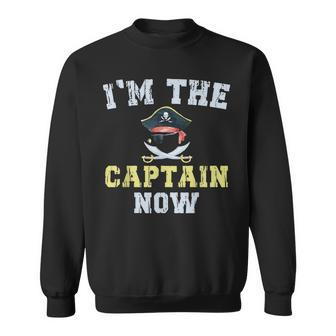 Im The Captain Now Funny Boat Captain Saying Sweatshirt - Thegiftio UK