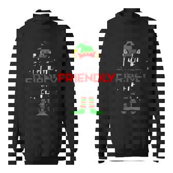 Im The Friendly Elf Squad Xmas Men Women Sweatshirt Graphic Print Unisex - Thegiftio