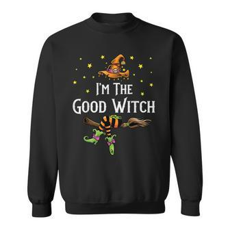 Im The Good Witch Halloween Matching Group Costume Sweatshirt - Seseable