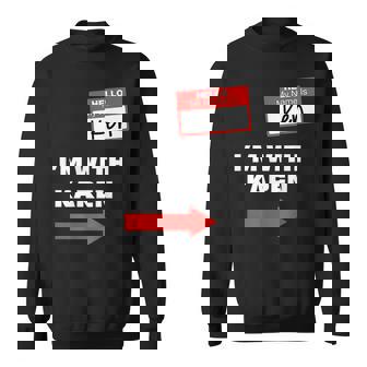 Im With Karen | Funny Couples Gifts Ken Halloween Costume Men Women Sweatshirt Graphic Print Unisex - Thegiftio