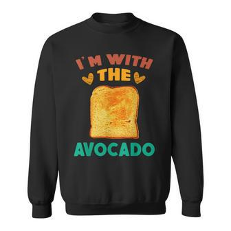 Im With The Avocado - Avocadolovers & Toast Halloween Cost Sweatshirt - Seseable