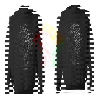 Inspiring Black Leaders Power Fist Hand Black History Month Sweatshirt - Thegiftio UK