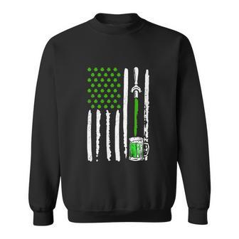 Irish American Flag Draft Funny Beer Shamrock Sweatshirt - Monsterry CA