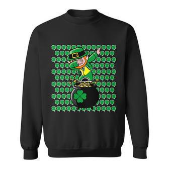 Irish Dabbing Leprechaun Shamrocks Funny Dab St Patricks Day T-Shirt Sweatshirt - Thegiftio UK
