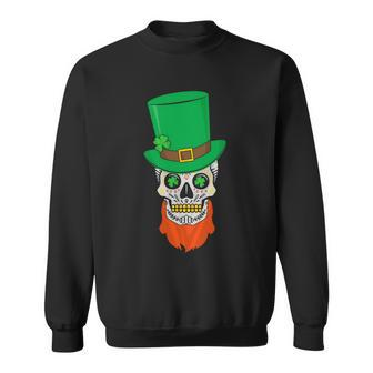 Irish Sugar Skull St Patricks Day Tshirt Sweatshirt - Monsterry