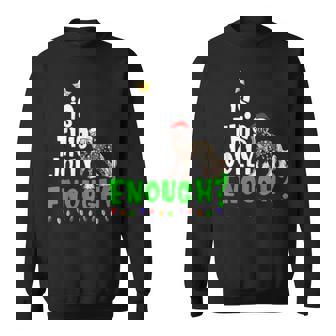 Is This Jolly Enough Xmas Chinese Crested Men Women Sweatshirt Graphic Print Unisex - Thegiftio