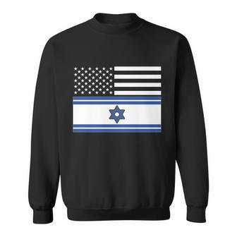Israeli American Flag Sweatshirt - Monsterry DE