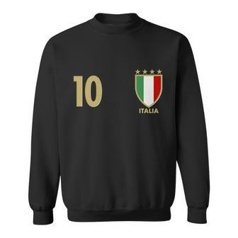 Italy Italia No 10 Futbol Soccer Jersey Sweatshirt - Monsterry AU