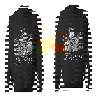 Its Fall Yall Saint Bernard Dog Leopard Pumpkin Autumn Sweatshirt - THEGIFTIO