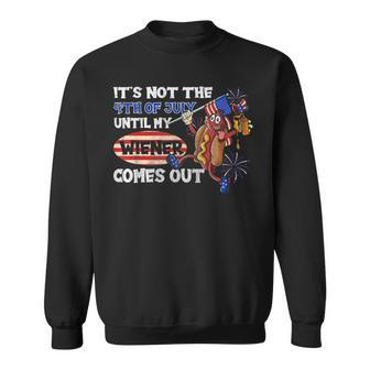 Its Not A Party Until My Wiener Comes Out 4Th Of July Wiener Sweatshirt - Seseable