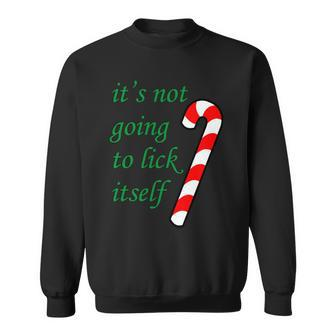 Its Not Going To Lick Itself Funny Naughty Christmas Tshirt Sweatshirt - Monsterry UK