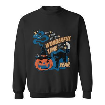Its The Most Wonderful Time Of The Year Halloween Pumpkin Sweatshirt - Thegiftio UK