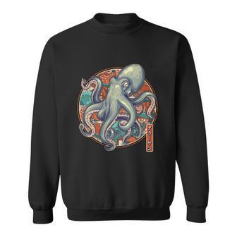 Japanese Kracken Octopus Monster Sweatshirt - Monsterry CA