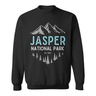 Jasper National Park Est 1907 Vintage Canadian Park Sweatshirt - Seseable