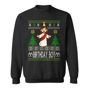 Jesus Birthday Boy Ugly Christmas Tshirt Sweatshirt - Monsterry DE
