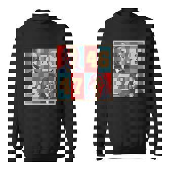 Joe Biden 46 Kamala Harris 47 Vintage Election Graphic Design Printed Casual Daily Basic Sweatshirt - Thegiftio