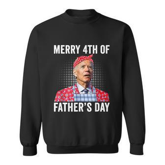 Joe Biden Confused Funny Joe Biden Merry 4Th Of Fathers Day Sweatshirt - Thegiftio