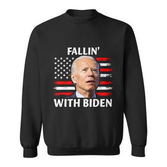 Joe Biden Falling Off Bike Fallin With Biden Sweatshirt - Monsterry