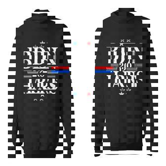 Joe Biden Kamala Harris Red White And Blue Stars Logo Graphic Design Printed Casual Daily Basic Sweatshirt - Thegiftio