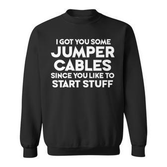 Jumper Cables Sweatshirt - Seseable