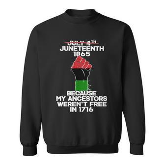Juneteenth 1865 American African Freedom Day Sweatshirt - Monsterry DE