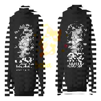 Just A Girl Who Loves Cats And Boba Tea Neko Bubble Milk Tea Sweatshirt - Thegiftio