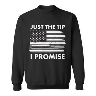 Just The Tip I Promise Usa Bullet Flag Tshirt Sweatshirt - Monsterry DE