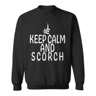 Keep Calm And Scorch Ff14 Red Mage Sweatshirt - Monsterry