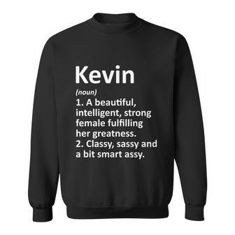 Kevin Definition Personalized Name Funny Christmas Gift Graphic Design Printed Casual Daily Basic Sweatshirt - Thegiftio UK