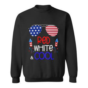 Kids Boys Kids 4Th Of July Red White And Cool Sunglasses Girls Sweatshirt - Monsterry CA