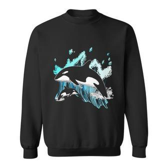 Killer Whale Ocean Lover Gift Idea Men Boys Kids Orca Great Gift Sweatshirt - Monsterry