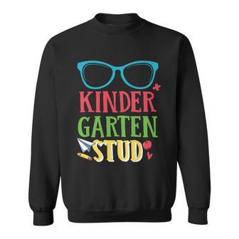 Kindergarten Stud Glassess Back To School First Day Of School V2 Sweatshirt - Monsterry CA