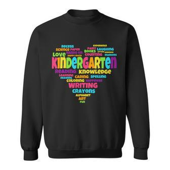 Kindergarten Word Marks Heart Tshirt Sweatshirt - Monsterry