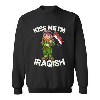 Kiss Me Im Iraqish Sweatshirt - Monsterry DE